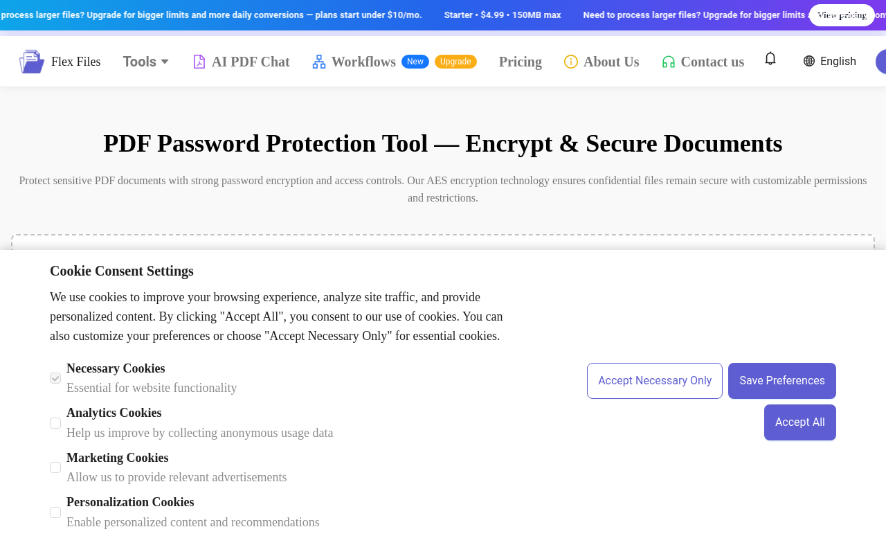 PDF Password Protection Tool