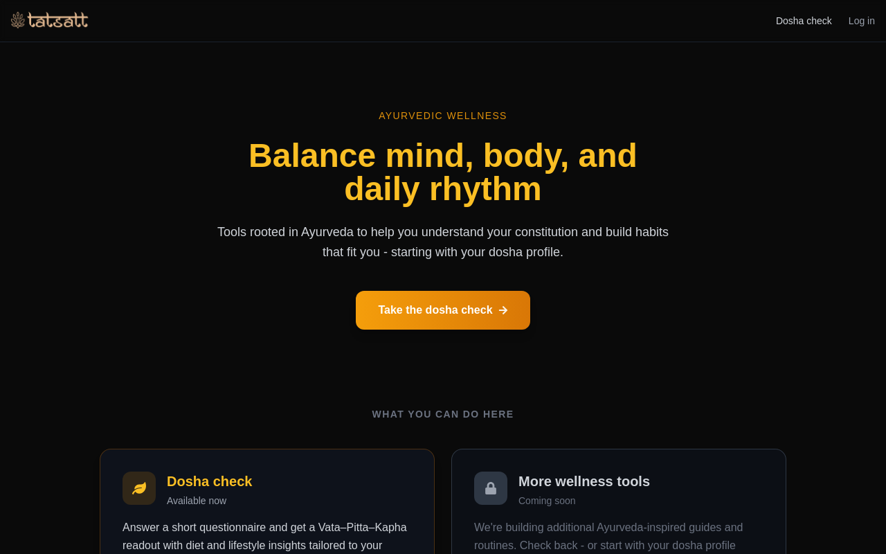 Ayurvedic wellness